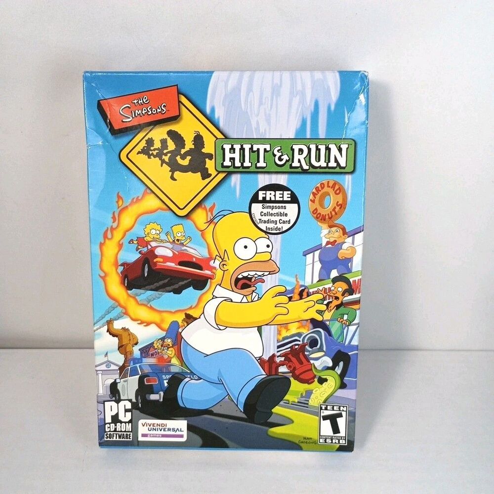 The Simpsons Hit & Run PC Box 2003 Brand New Factory Sealed Rare